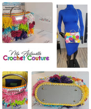 Load image into Gallery viewer, Crochet Couture Fuzzy Tote Bag