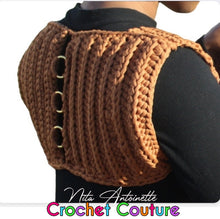 Load image into Gallery viewer, Crochet Couture Crop vest
