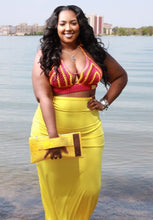 Load image into Gallery viewer, Sun skirt with Crochet bralette