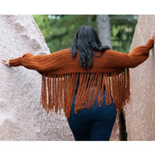 Load image into Gallery viewer, Crochet Couture Oversized sleeves with fringe