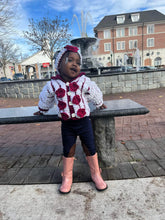 Load image into Gallery viewer, Crochet Couture Plush Flower jacket (Kids)