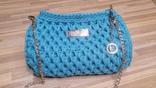 Load image into Gallery viewer, Crochet Couture honeycomb bag
