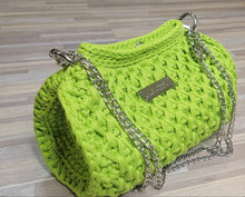 Load image into Gallery viewer, Crochet Couture honeycomb bag
