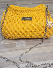 Load image into Gallery viewer, Crochet Couture honeycomb bag
