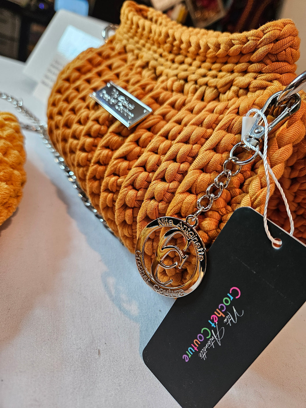 Crochet Couture Barrel bag