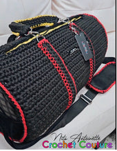 Load image into Gallery viewer, Crochet Couture Duffle Bag
