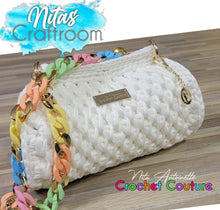 Load image into Gallery viewer, Crochet Couture honeycomb bag
