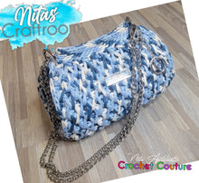 Load image into Gallery viewer, Crochet Couture honeycomb bag
