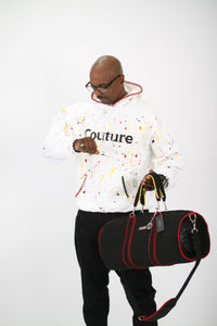 Crochet couture paint Splash Hoodie