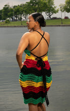 Load image into Gallery viewer, Rasta wave dress❤️💛💚🖤
