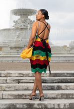 Load image into Gallery viewer, Rasta wave dress❤️💛💚🖤
