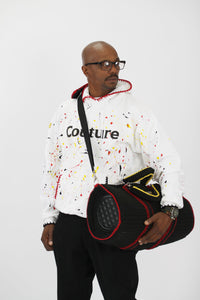 Crochet couture paint Splash Hoodie