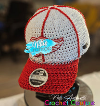 Load image into Gallery viewer, Red Wings Crochet Snapback
