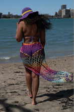 Load image into Gallery viewer, Crochet Couture mesh coverup skirt
