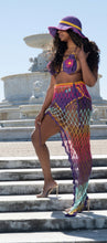 Load image into Gallery viewer, Crochet Couture mesh coverup skirt
