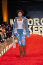 Load image into Gallery viewer, Plush denim jacket
