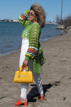 Load image into Gallery viewer, Crochet Couture high/low mesh top
