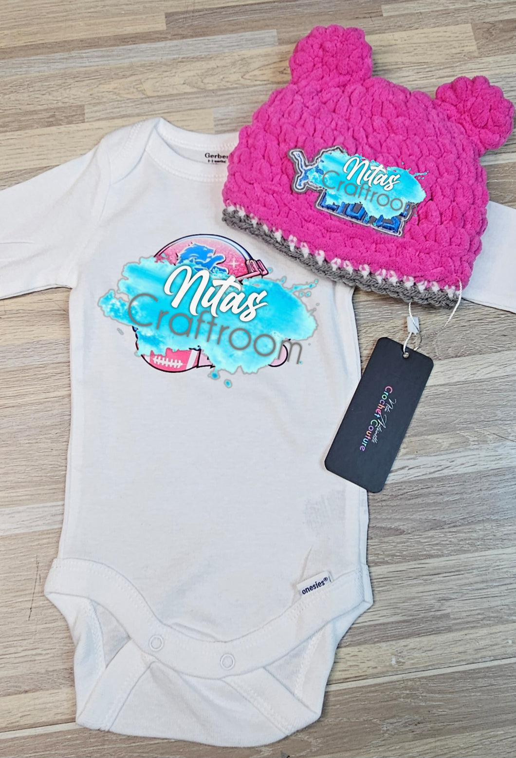 Baby Lions Plush Beanie 🩷 w/Matching Onsie