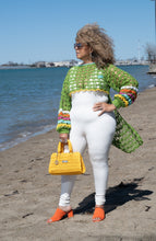 Load image into Gallery viewer, Crochet Couture high/low mesh top
