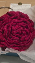 Load and play video in Gallery viewer, Crochet couture rose wristlet
