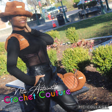 Load image into Gallery viewer, Crochet Couture Crop vest
