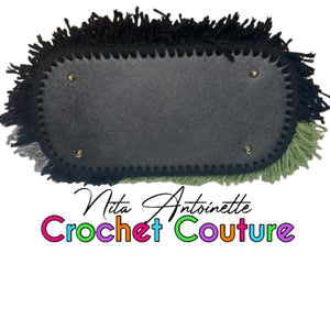 Crochet Couture Fuzzy Tote Bag