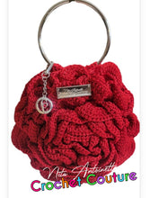 Load image into Gallery viewer, Crochet couture rose wristlet
