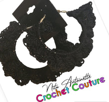 Load image into Gallery viewer, Crochet Ruffle Hoop Earrings
