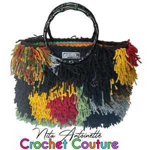 Crochet Couture Fuzzy Tote Bag