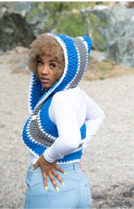 Crochet Couture Hoodie Vest (Lions Inspired)