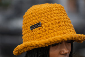 Crochet Couture Plush Bucket Hat